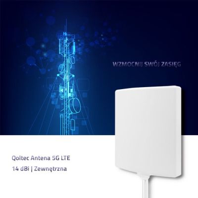 2. QOLTEC ANTENA 5G | 14DBI | ZEWNĘTRZNA