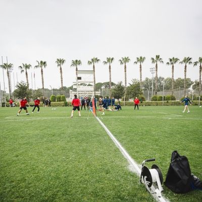 10. Taśma do siatkonogi Yakimasport linie do wyznaczania pola gry 100757 niebieski