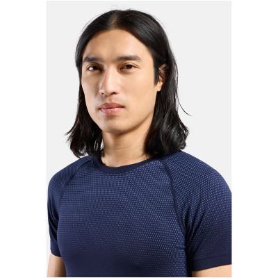 6. Koszulka męska Odlo BL TOP crew neck s/s PERFORMANCE LIGHT niebieska