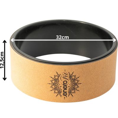22. KORKOWE KOŁO DO ĆWICZEŃ JOGI 33x13CM ENERO FIT