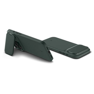 10. Etui Spigen Optik Armor MagSafe na iPhone 17 Pro Max - zielone