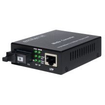 Emiter EM/1GB-ETH-1XSC-1310 konwerter WDM Ethernet 10/100/1000 Mbps RJ45/1xSC SM 9/125 (Tx 1310nm / Rx 1550nm) 20km