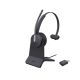 Yealink WH64 Hybrid Mono with Charging Stand Headset Zestaw słuchawkowy Bezprzewodowy Opaska na głowę Biuro/centrum telefoniczne Micro-USB Bluetooth Czarny