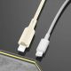 7. Kabel 2w1 Dudao L7SF USB-C - USB-C / Lightning 100W 1.2m - beżowy