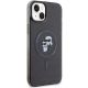 4. Etui Karl Lagerfeld Karl&Choupette Glitter MagSafe na iPhone 15 - czarne