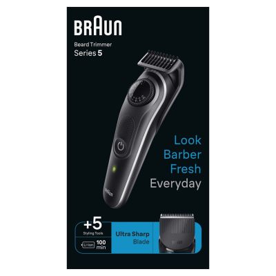 2. Braun BeardTrimmer 5 80708197 trymer do brody Bateria 40 2 cm Czarny