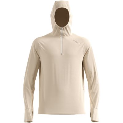 7. Bluza z kapturem męska Odlo X-ALP Mid layer hoody beżowa