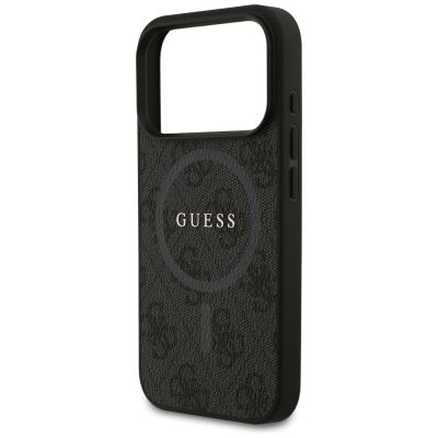 6. Etui Guess 4G Ring Classic Logo MagSafe  do iPhone 17 Pro - czarne