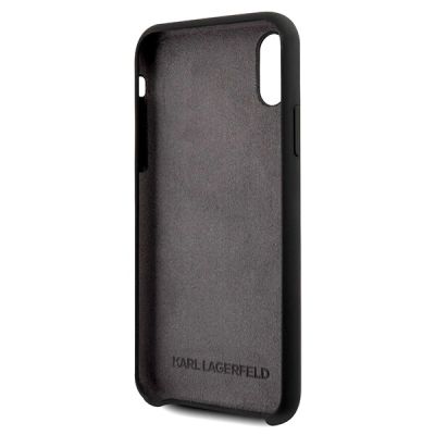 7. Etui Karl Lagerfeld Glossy Bauhaus na iPhone X / XS - czarne
