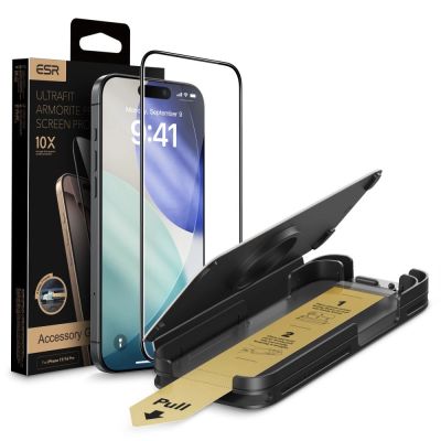 Szkło hartowane ESR UltraFit Armorite Pro na iPhone 17 Pro - przezroczyste