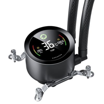 5. GameMax ICEBURG 360 DIGITAL BK system chłodzenia komputerów Procesor Chłodnica cieczy all-in-one 12 cm Czarny 1 szt.
