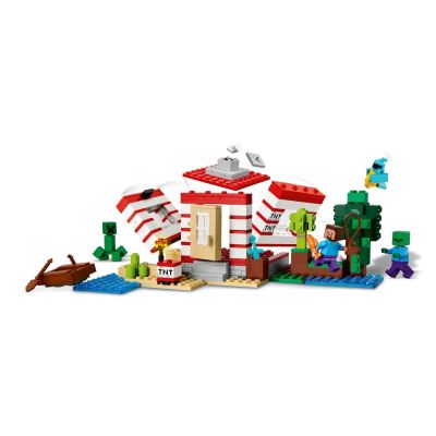 18. LEGO Minecraft 21275 Dom TNT w dżungli