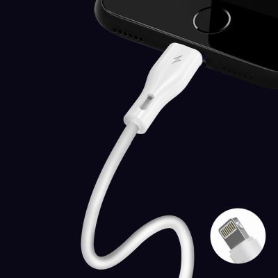 4. Dudao przewód kabel USB / Lightning 3A 1m biały (L2L 1m white)