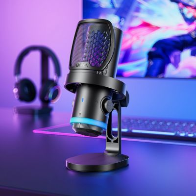 7. Mikrofon gamingowy BOYA CastMic G40 przewodowy USB-C - czarny