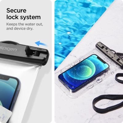 15. Etui Spigen Spigen Aqua Shield A601 wodoodporne IPX8 - przezroczyste 2 szt.