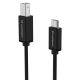 3. Kabel Wozinsky WKDDY2S USB-B - USB-C 2m - czarny