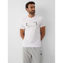 T-shirt slim z nadrukiem męski 4F 4FRAW26TTSHM4666-10S