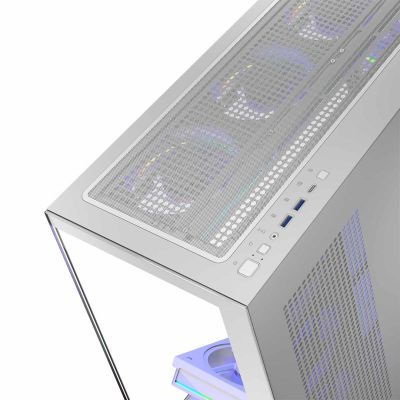 19. MODECOM OBUDOWA VOLCANO STELLAR ARGB MIDI 8F WHITE