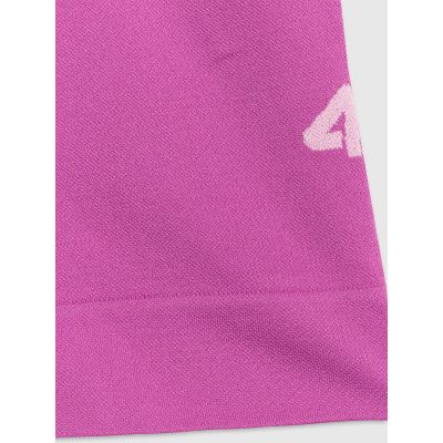 8. Legginsy krótkie sportowe bezszwowe dziewczęce 4F 4FJRSS26TFSTF140-53S