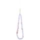 7. Etui Guess IML Flowers Pearl Strap MagSafe na iPhone 18 Pro / 17 Pro - fioletowe