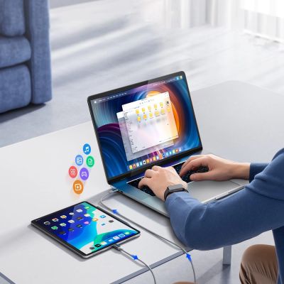6. Kabel Orico CDX 100W 5A Power Delivery USB-C - USB-C 1m - biały