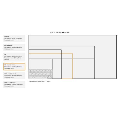 3. Podkładka pod mysz Glorious Stealth - XL Extended, czarna