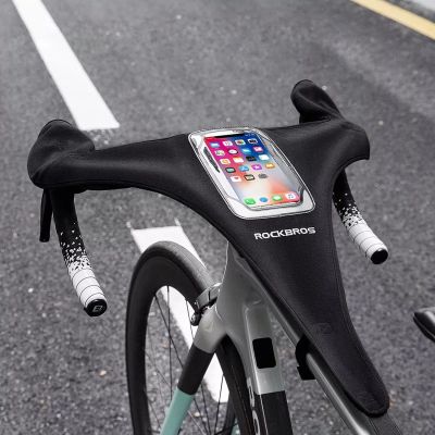 4. Osłona przeciwpotna Rockbros D78 z kieszenią i okienkiem na telefon - czarna