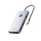 Stacja dokująca USB-C Orico XCR 12w1 RGB 3x USB-A 3.1 1x USB-A 2.0 1x USB-C PD 100 W 1x USB-C 3.1 1x HDMI 1.4 4K 30Hz 1x VGA 1080p 1x microSD/SD 3.0 1x RJ Gigabit Ethernet 1x Audio CTIA 3,5 mm - szara