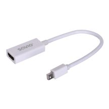 Adapter SAVIO cl-57 (Mini DisplayPort M - HDMI F; 0,10m; kolor biały)