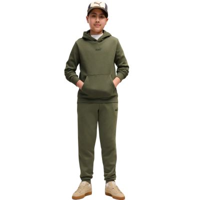 5. Bluza dla dzieci Puma ESS Small No.1 Logo Centered Hoodie khaki 692976 86
