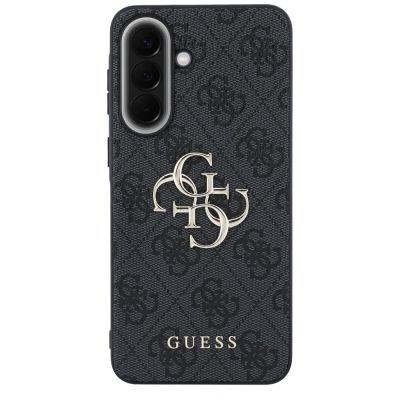 3. Etui Guess Leather 4G Metal Logo na Samsung Galaxy A37 5G - czarne