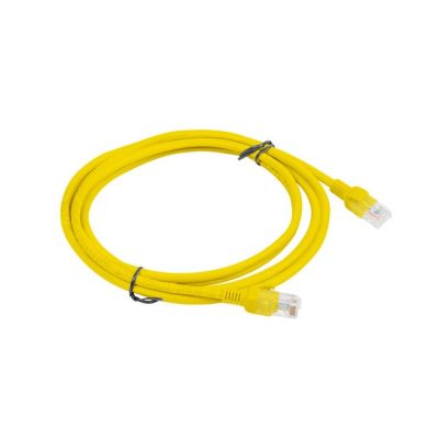 2. PATCHCORD KAT.5E UTP 2M ŻÓŁTY FLUKE PASSED LANBERG 10-PACK