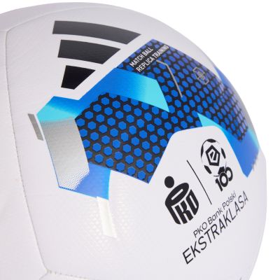 3. Piłka nożna adidas Ekstraklasa 26/27 Training biało-niebieska KE5152