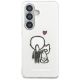 3. Etui Karl Lagerfeld IML Karl&Choupette MagSafe na Samsung Galaxy S26 - przezroczyste