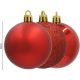 4. BOMBKA DEKORACYJNA PLASTIKOWA 12SZT 60MM CZERWONY
