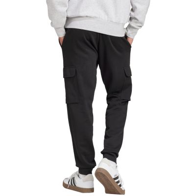3. Spodnie męskie adidas Essentials Feelcozy Fleece Cargo czarne JE3820