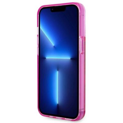5. Etui Karl Lagerfeld Liquid Glitter Elong na iPhone 14 Pro - różowe