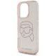 6. Etui Karl Lagerfeld IML Rhinestones Karl Head do iPhone 16 Pro różowy