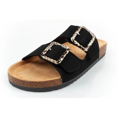 3. Lee Cooper buty laczki damskie klapki wsuwane czarne zamsz wygodne lekkie