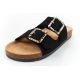 3. Lee Cooper buty laczki damskie klapki wsuwane czarne zamsz wygodne lekkie