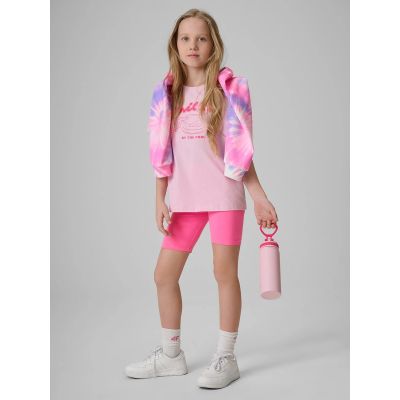 4. T-shirt bawełniany dziewczęcy 4F 4FJRSS26TTSHF3912-56S