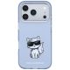 3. Etui Karl Lagerfeld IML Choupette Body Sketch Print MagSafe na iPhone 17 Pro / 18 Pro - jasnoniebieskie