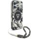 3. Etui Guess Palm Trees Triangle Pearl Strap MagSafe do iPhone 16 czarny
