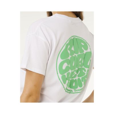 5. Koszulka damska RIP CURL Icons Of Surf Relaxed Tee biała