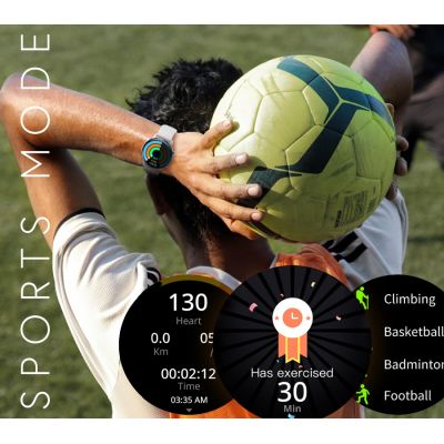 11. Smartwatch Damski RUBICON RNCF10 Silver/Grey SMARUB238