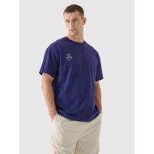 T-shirt oversize gładki uniseks 4F 4FRAW24TTSHU2672-31S