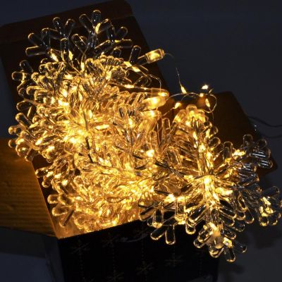 14. LAMPKI CHOINKOWE KURTYNA ŚWIETLNA 120x120 CM 232LED CIEPŁY BIAŁY PŁATKI ŚNIEGU