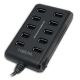 HUB USB Logilink UA0125 10-portowy USB2.0 z zasilaczem 3,5A