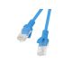PATCHCORD KAT.5E UTP 0.25M NIEBIESKI FLUKE PASSED LANBERG 10-PACK