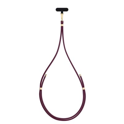 7. Smycz do smartfona 3mk EasyClip Elite - bordowa